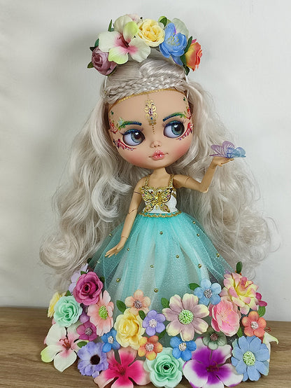 Custom Blythe doll Flower Princess