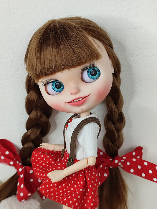 Custom Blythe doll with braids