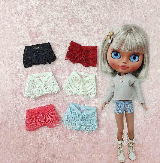 Underwear for Blythe dolls, Elastic Lace Panties for Blythe doll