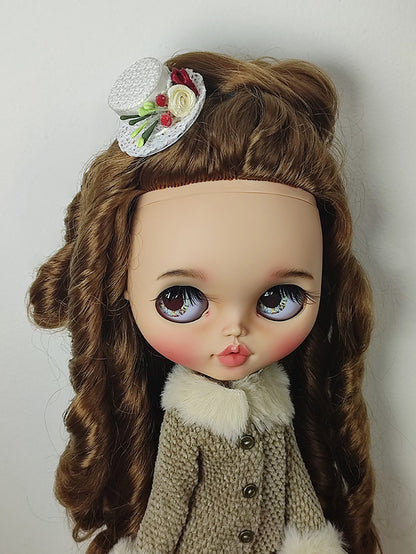 Hair clip - small hat for Blythe doll